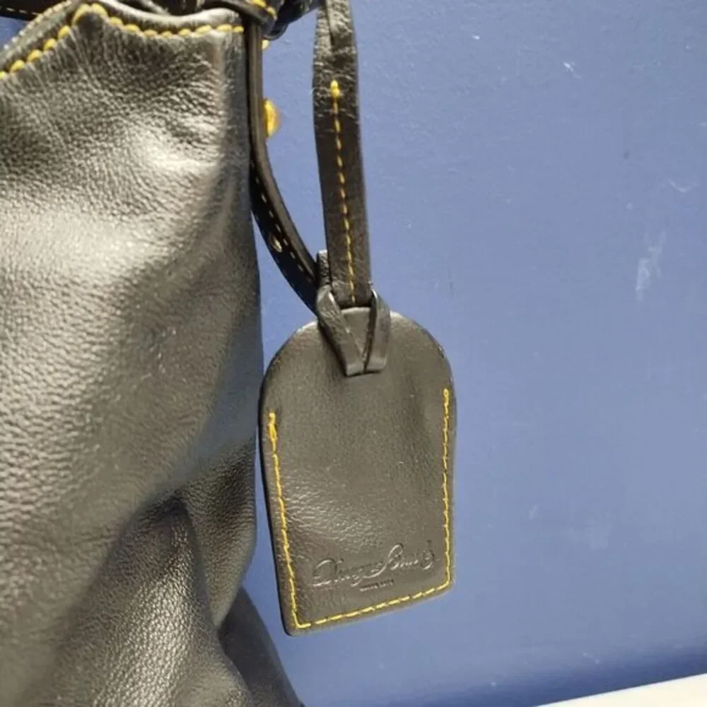 Dooney & Grain Sophie Hobo Bag Womens Black Leather Bourke Pebble Shoulder Strap